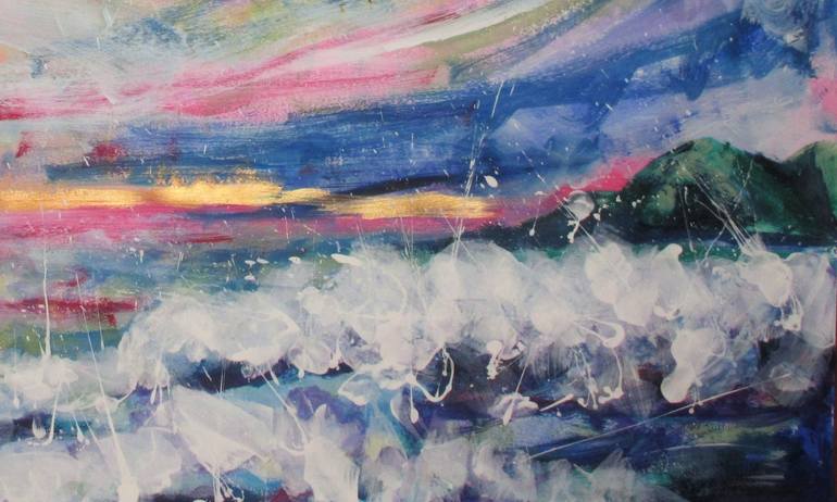 Original Seascape Painting by Estevan Dubrisingh