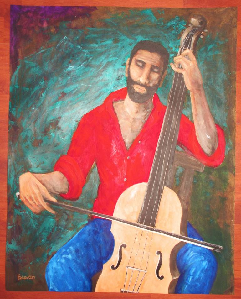 Original Impressionism Portrait Painting by Estevan Dubrisingh