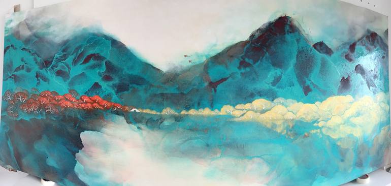 Original Landscape Painting by Zhanhui Zhang