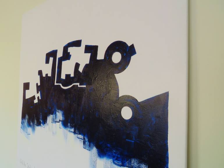 Original Conceptual Abstract Painting by David Uriarte