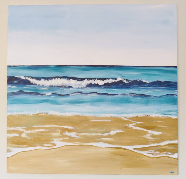 Original Expressionism Seascape Painting by David Uriarte