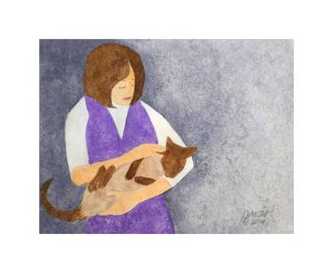 Print of Figurative Cats Paintings by michael pavão