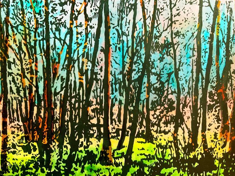 Original Expressionism Landscape Printmaking by Philippa S Beale