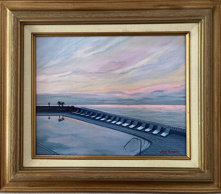 Original Expressionism Seascape Painting by Aicy Karbstein