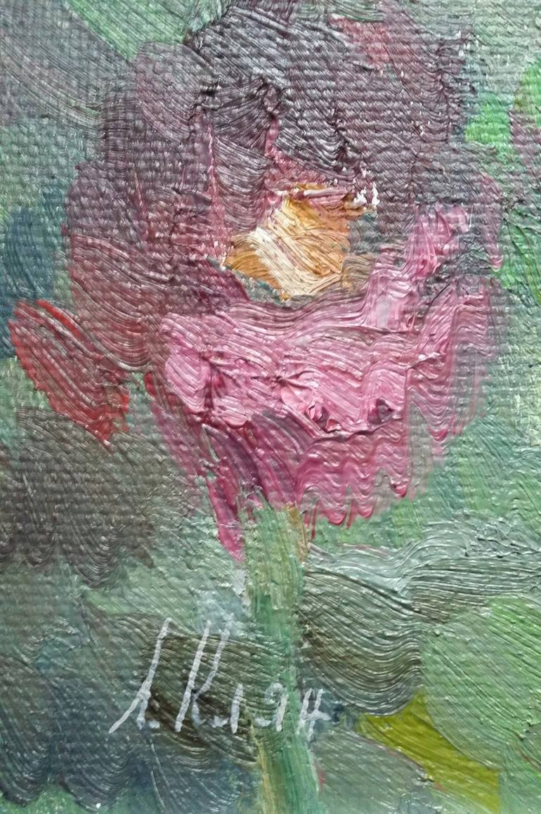 Original Impressionism Floral Painting by Elena Klyan