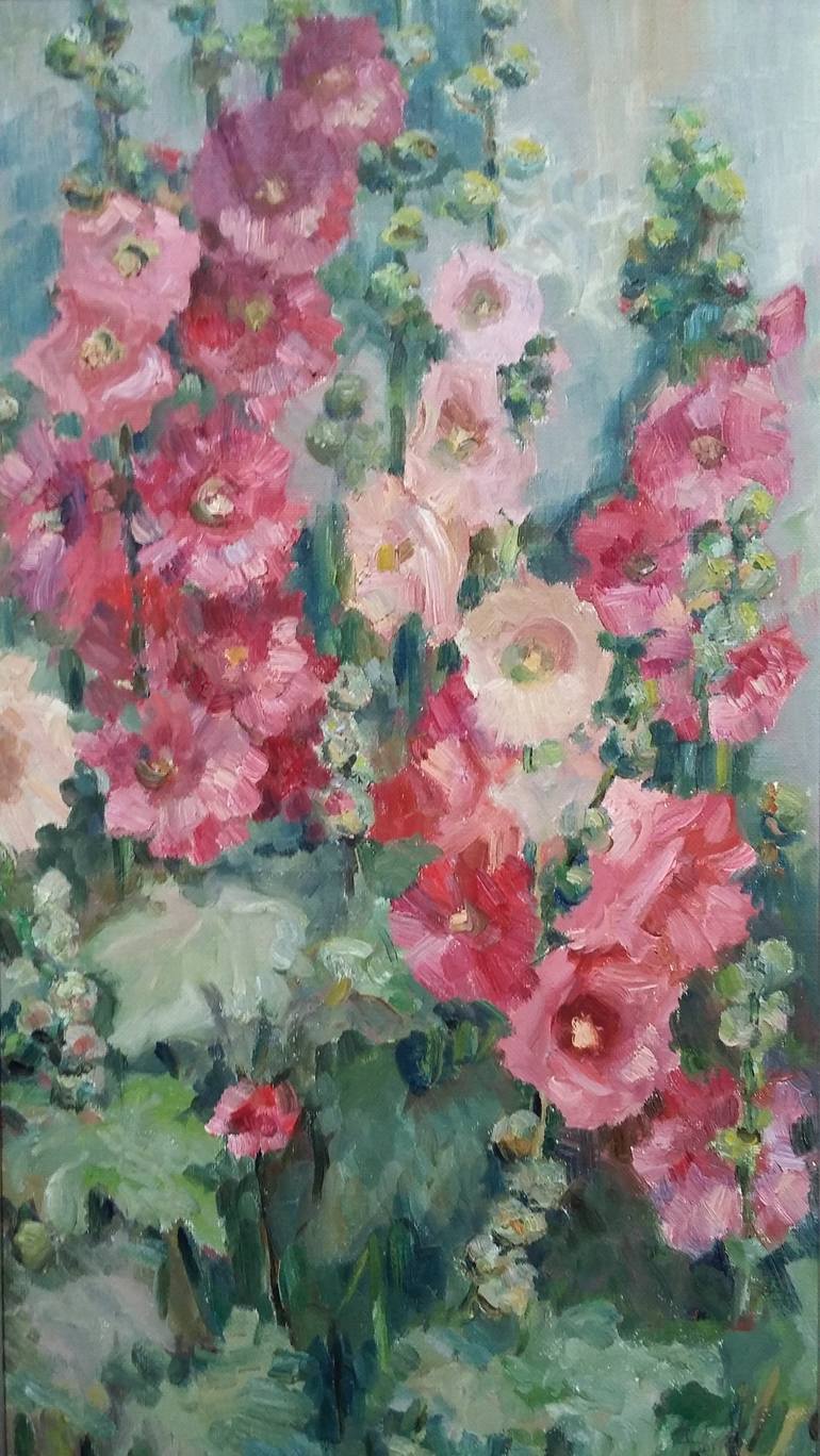 Original Impressionism Floral Painting by Elena Klyan