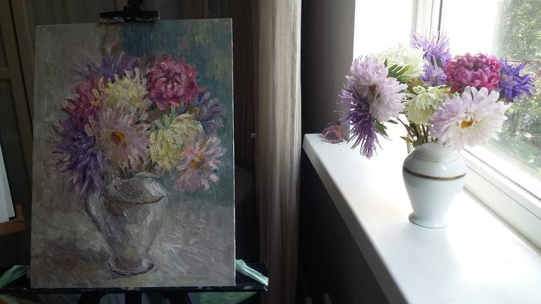 Original Impressionism Still Life Painting by Elena Klyan