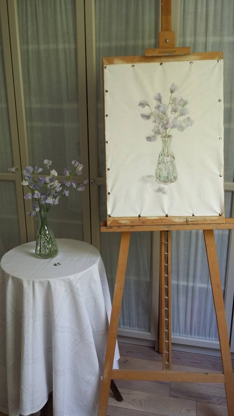 Original Impressionism Floral Painting by Elena Klyan