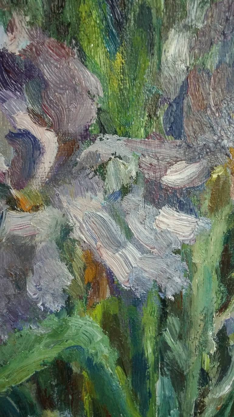 Original Impressionism Garden Painting by Elena Klyan