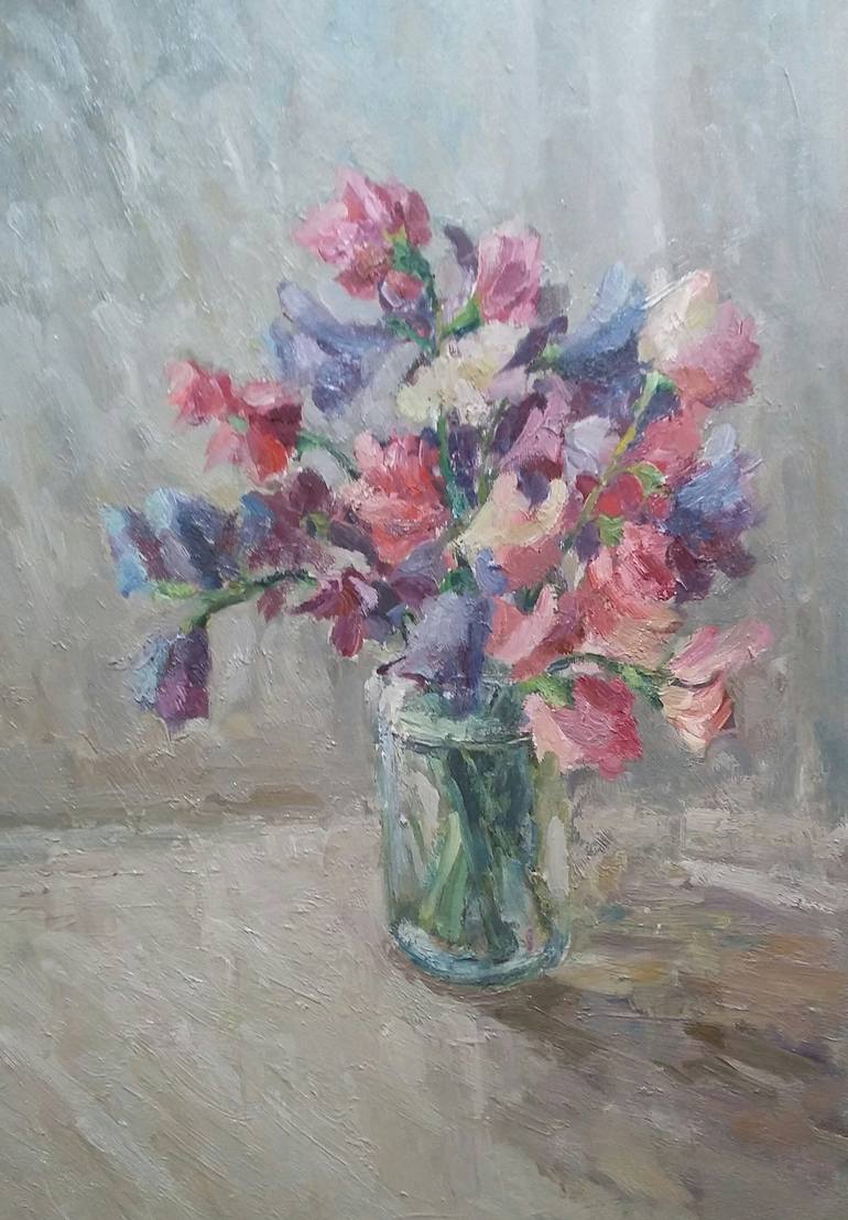 Original Impressionism Still Life Painting by Elena Klyan