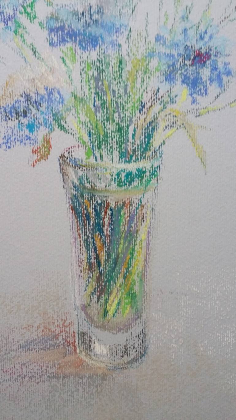 Original Impressionism Still Life Drawing by Elena Klyan