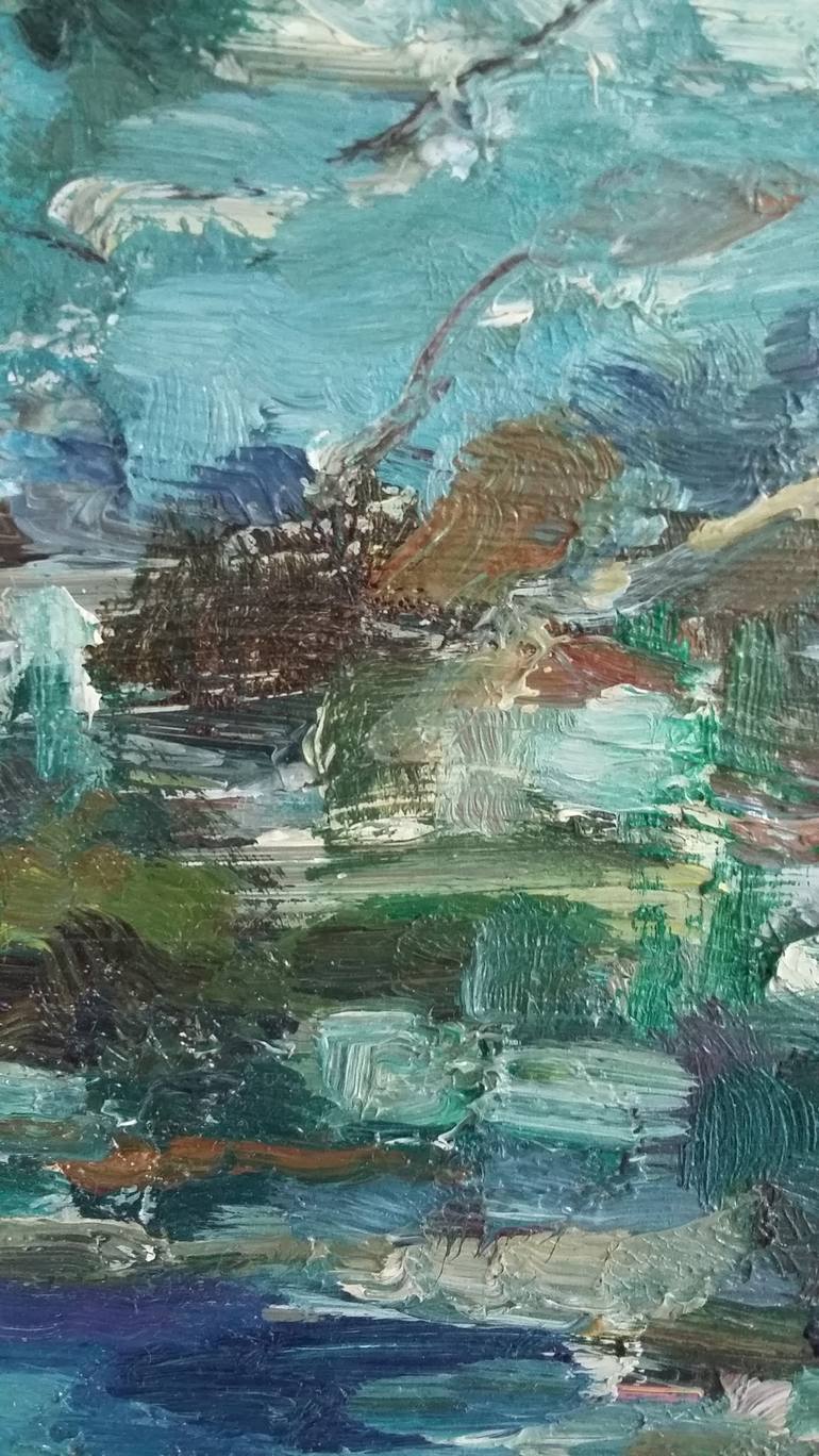 Original Impressionism Seascape Painting by Elena Klyan