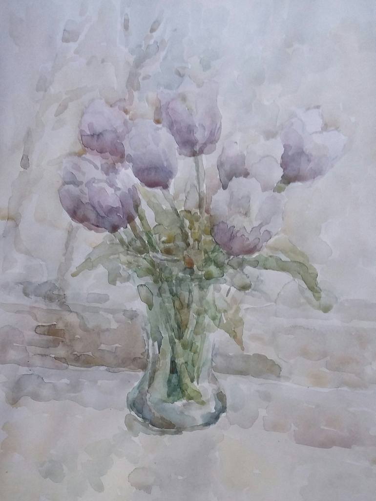 Tulips Painting by Elena Klyan | Saatchi Art