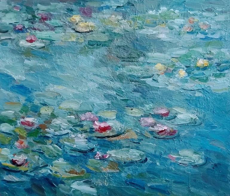 Original Impressionism Landscape Painting by Elena Klyan