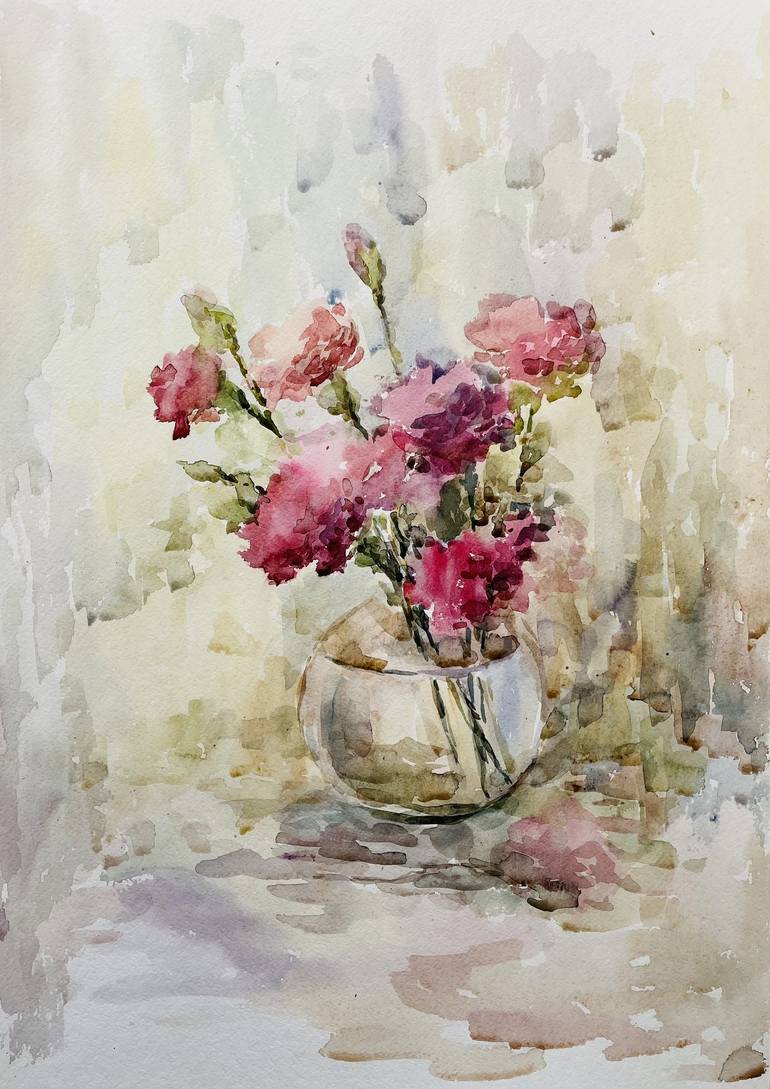 Original Impressionism Still Life Painting by Elena Klyan