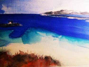 Original Abstract Beach Drawings by Luciana Livi