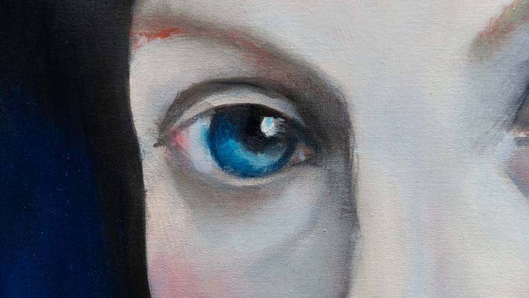 Original Expressionism People Painting by Luciana Livi