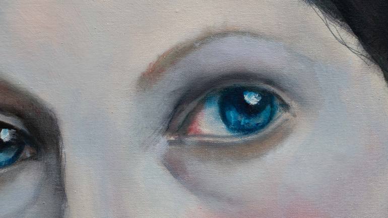 Original Expressionism People Painting by Luciana Livi