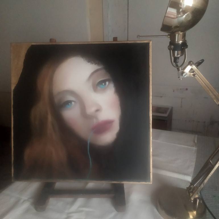 Original Realism Women Painting by Luciana Livi