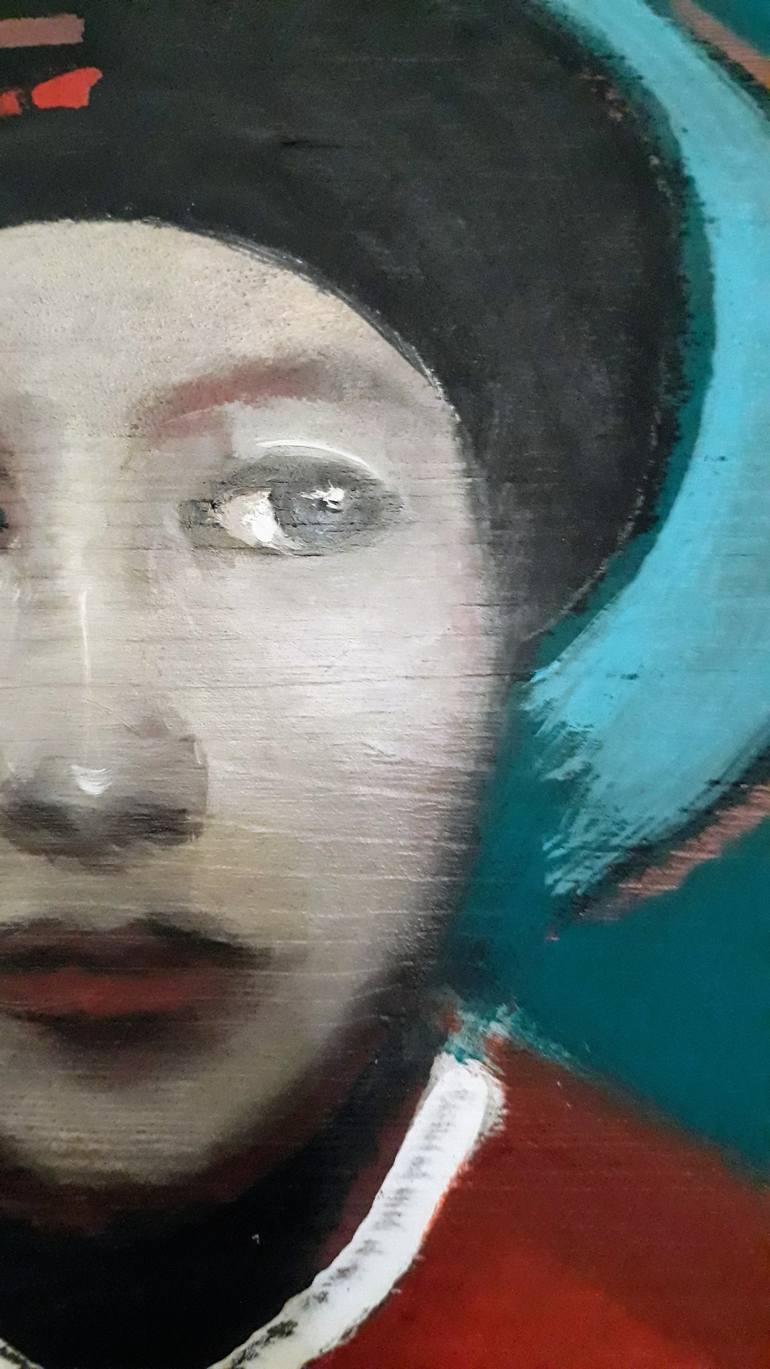 Original Expressionism People Painting by Luciana Livi