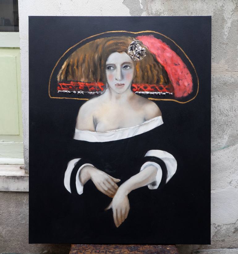 Original Expressionism People Painting by Luciana Livi