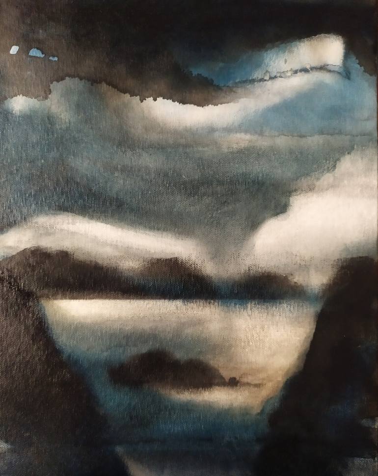 Original Abstract Expressionism Landscape Paintings by Luciana Livi