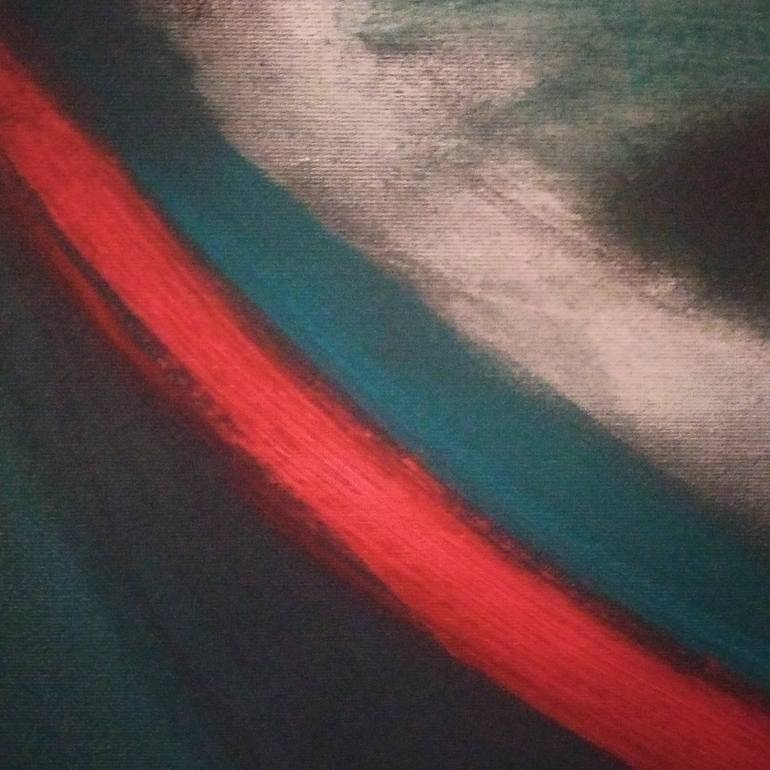 Original Abstract Expressionism Boat Painting by Luciana Livi