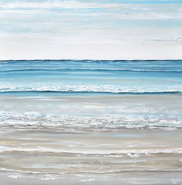 Original Abstract Expressionism Beach Paintings by Christine Bell