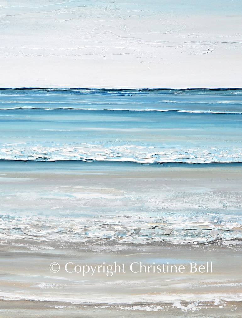 Original Beach Painting by Christine Bell