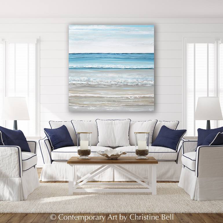 Original Contemporary Beach Painting by Christine Bell
