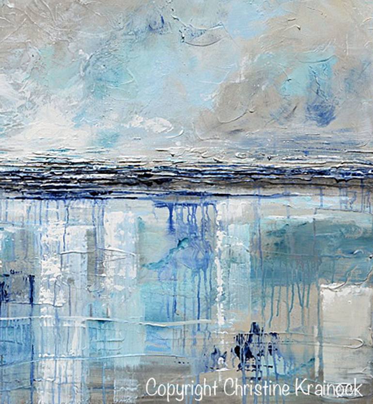 Original Abstract Expressionism Abstract Painting by Christine Bell