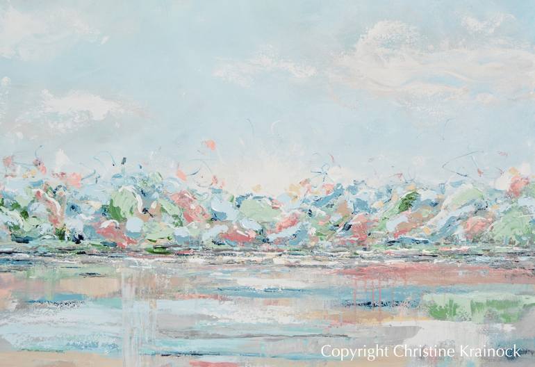Original Abstract Landscape Painting by Christine Bell