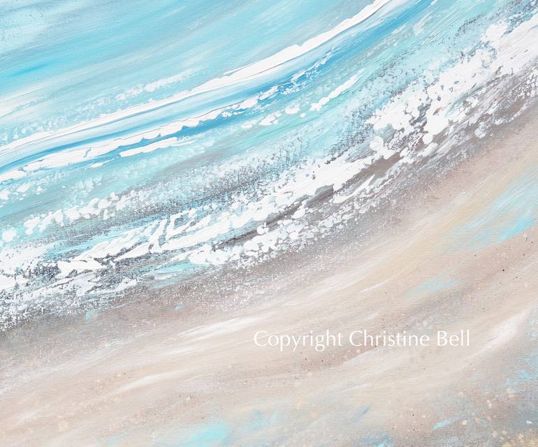 Original Beach Painting by Christine Bell