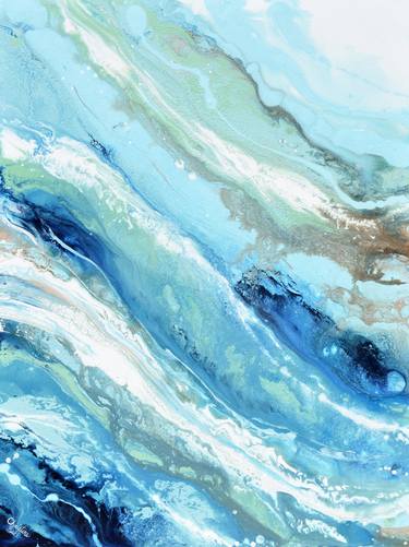Print of Abstract Seascape Paintings by Christine Bell