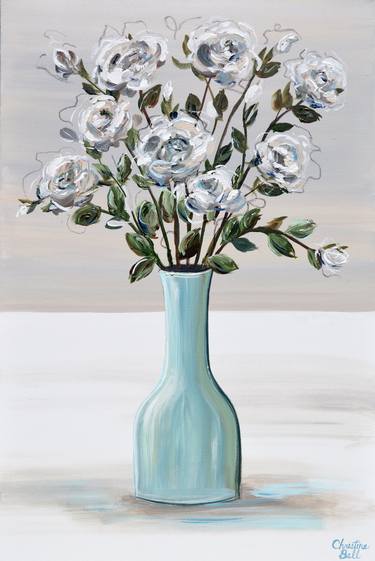 Original Floral Paintings by Christine Bell