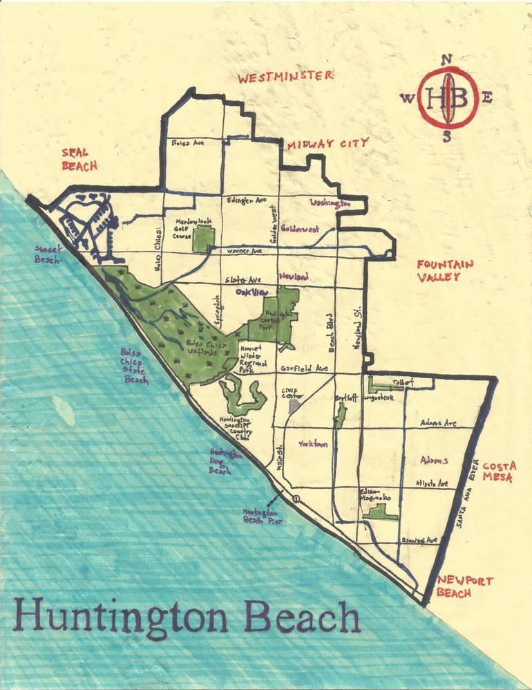 Huntington Park Ca Map Borders