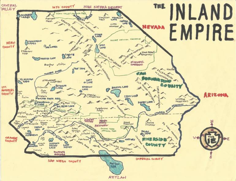 Inland Empire California Map - Amabel Marianne