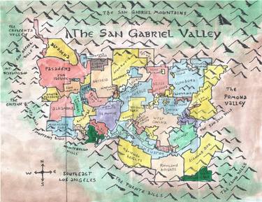 Saatchi Art Artist Eric Brightwell; Paintings, “The San Gabriel Valley” #art