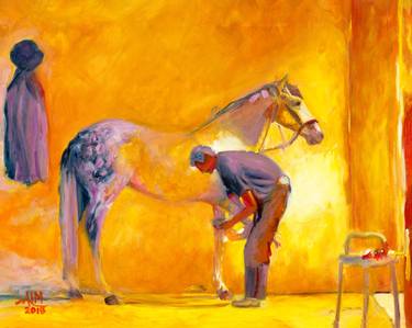 Print of Expressionism Horse Paintings by Andrea McKoy