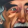 Close up of 'The Man with the Hat'