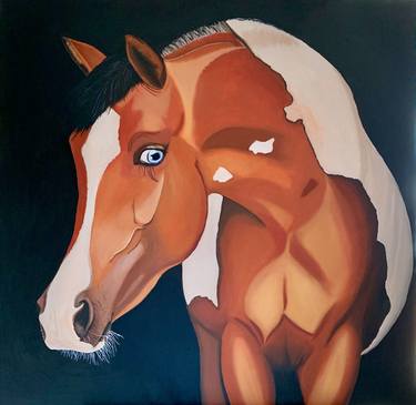 Original Figurative Horse Paintings by Caroline Millott