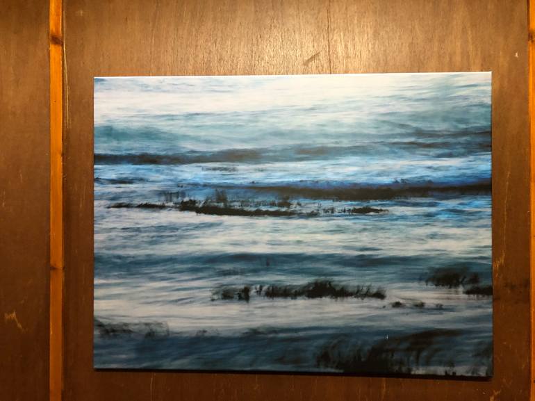 Original Abstract Seascape Mixed Media by Sarah Morton