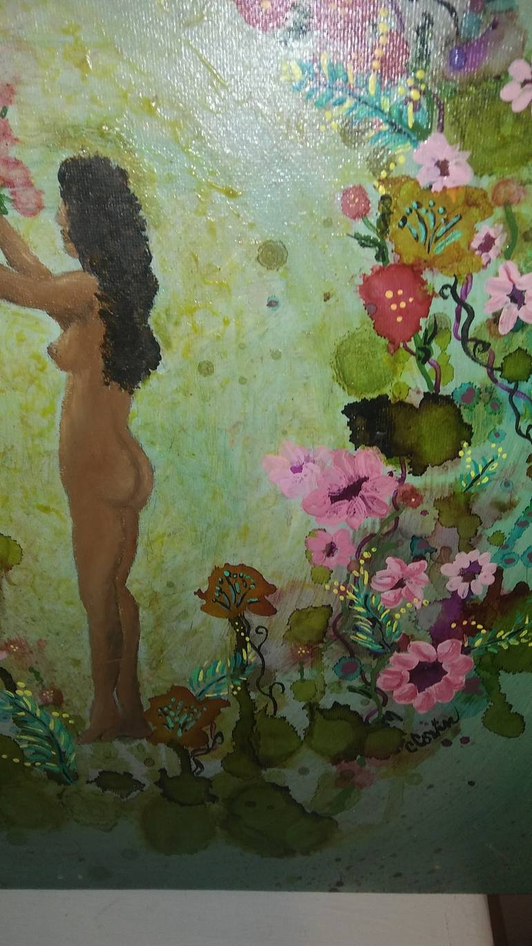 Original Modern Nude Painting by Christine Corvin