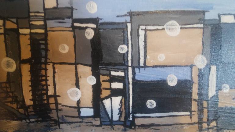 Original Abstract Landscape Painting by Christine Corvin