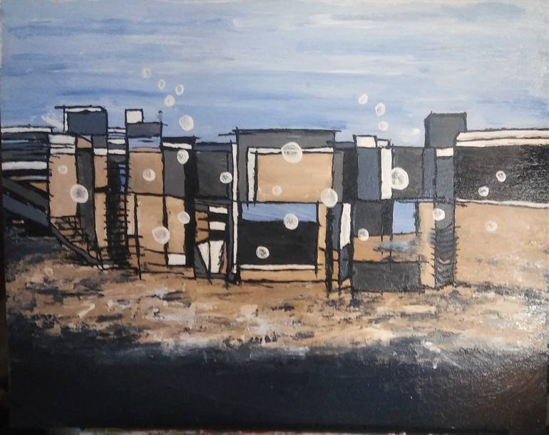 Original Abstract Landscape Painting by Christine Corvin