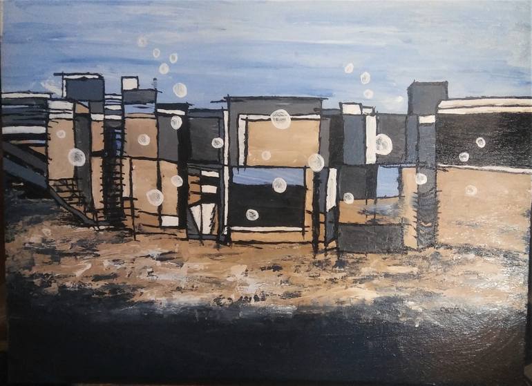 Original Abstract Landscape Painting by Christine Corvin