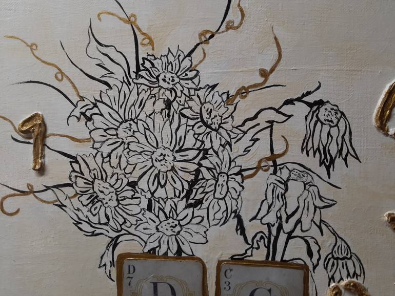 Original Abstract Expressionism Floral Painting by Christine Corvin