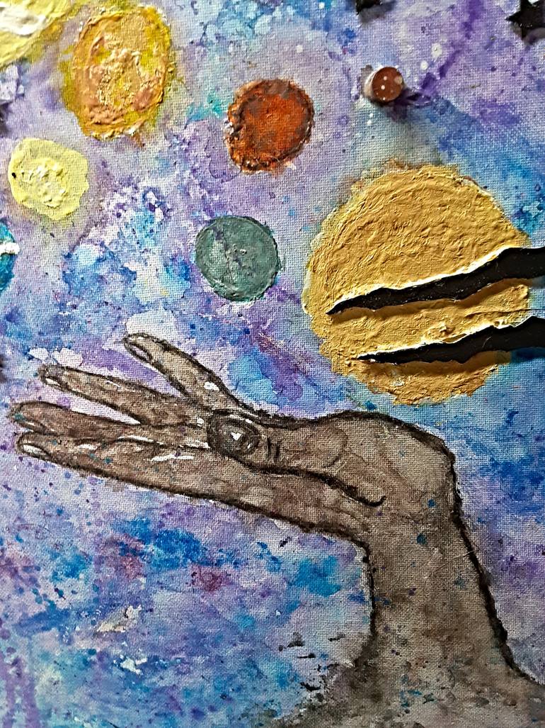 Original Abstract Fantasy Painting by Christine Corvin