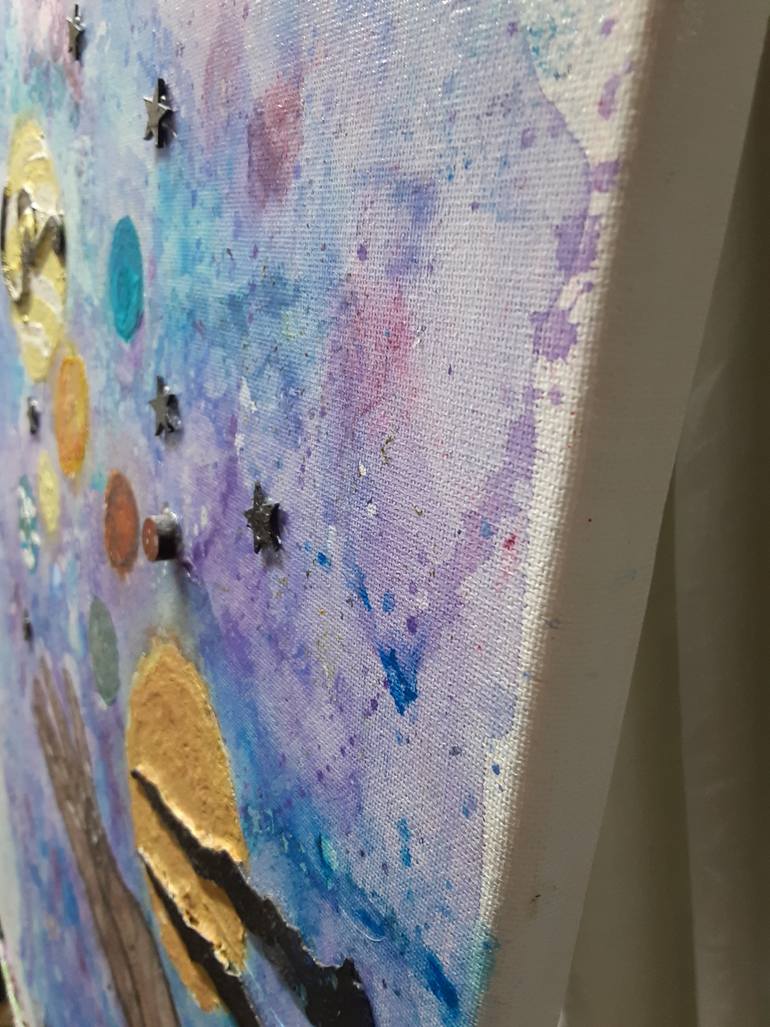 Original Abstract Fantasy Painting by Christine Corvin