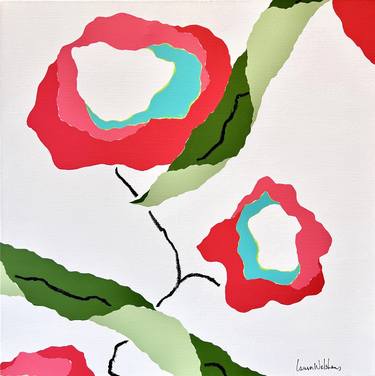 Original Abstract Botanic Paintings by Laura Welshans
